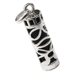 Pendentif Tribal type Tiki en argent