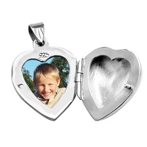 Pendentif cassolette Coeur en argent