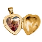 Pendentif cassolette Coeur vermeil