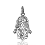 Pendentif Main de Fatma en argent - très petit modèle