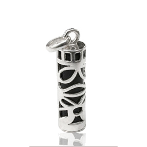 Pendentif Tribal type Tiki en argent