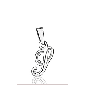 Pendentif lettre " S " en argent - lettrine anglaise