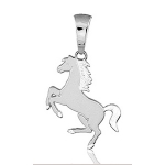 Pendentif Cheval cabré en argent