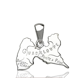 Pendentif Guadeloupe en argent