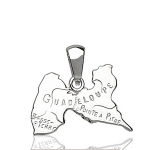 Pendentif Guadeloupe en argent