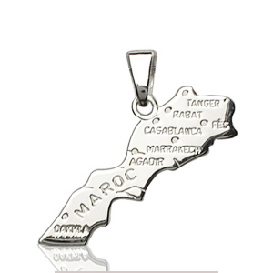 Pendentif Maroc en argent