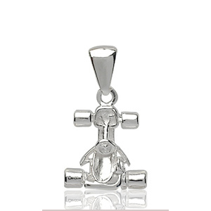 Pendentif Karting en argent