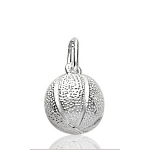 Pendentif Ballon de basket en argent