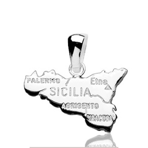 Pendentif Sicile en argent