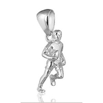 Pendentif Rugbyman en argent