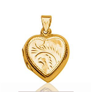 Pendentif cassolette Coeur vermeil