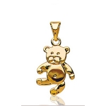 Pendentif Ourson plaqué or