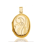 Pendentif cassolette Ovale vermeil