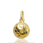 Pendentif Ballon de foot plaqué or - petit modèle