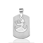 Pendentif zodiaque Vierge plaque G.I. en acier