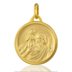 Pendentif Médaille Saint-Christophe plaqué or