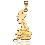 Pendentif Angleterre plaqué or