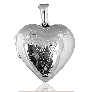 Pendentif cassolette Coeur moderne en argent